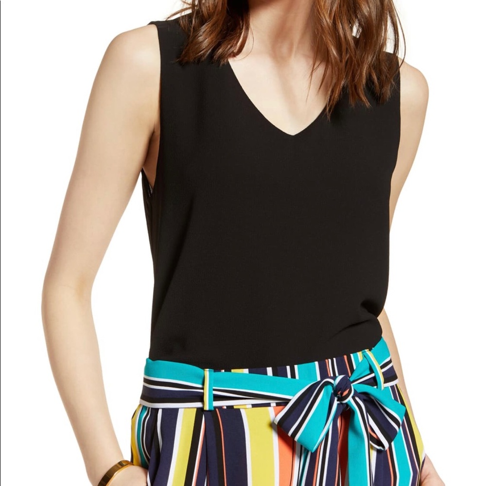 Halogen V neck shell